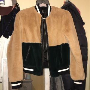 Teddy dark green/tan jacket (SOLD)